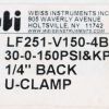 WEISS INSTRUMENTS GUAGE