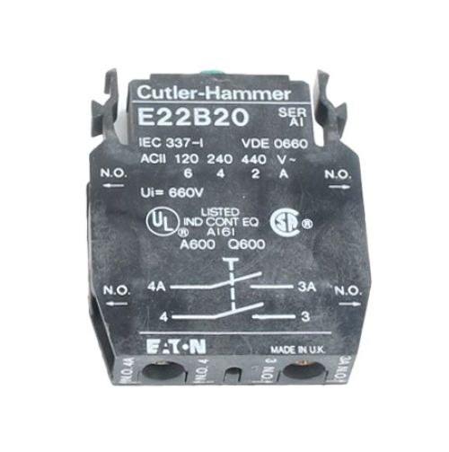CUTLER HAMMER CONTACT BLOCK 2NO
