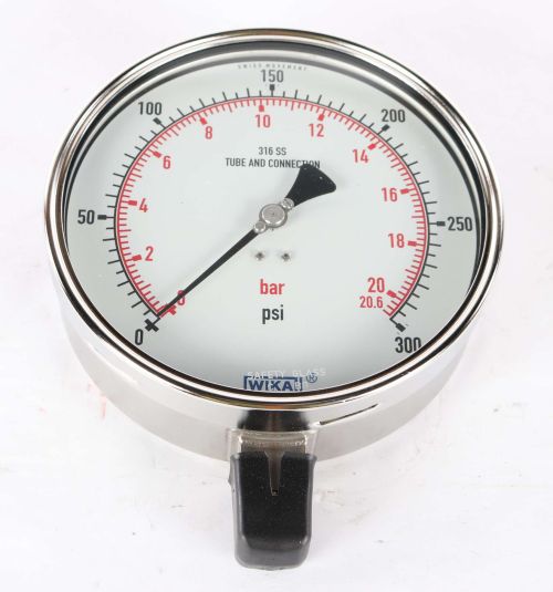 WIKA PRESSURE GAUGE - 0-300PSI 6in DIA
