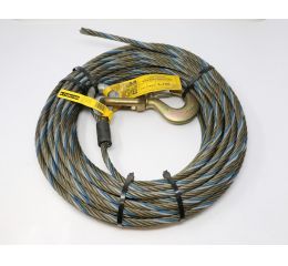 WINCH CABLE 7/16\" X 100' W/SWIVEL HOOK
