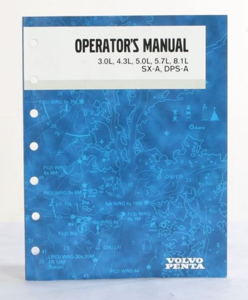 VOLVO PENTA OPERATORS MANUAL