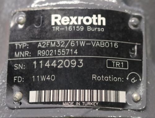 REXROTH HYDRAULIC AXIAL PISTON MOTOR