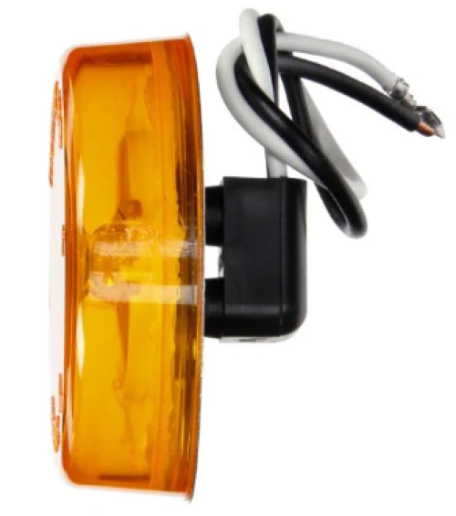 TRUCK-LITE YELLOW ROUND MARKER CLERANCE LIGHT PL-10 12V KIT