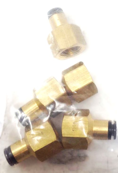 HALDEX MIDLAND FITTING CONNECTOR FEMALE 1/4T 3/8P DOT PUSH COMP