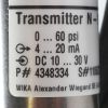WIKA PRESSURE TRANSMITTER 0-60 LBS 4-20mA