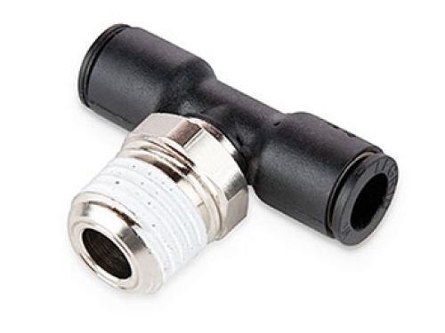 HALDEX MIDLAND FITTING BRANCH TEE MALE SWL 1/8T 1/4P PUSH COMP