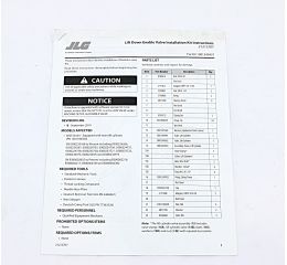 KIT-INSTRUCT - ENABLE VALVE