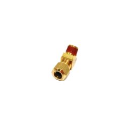 FITTING PIPE MALE CONNECTOR 45DEG ELBOW NTA BRASS