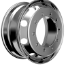 CWS 22.5X8.25 HUB PILOT 2 SIDED POLISH ALUMINUM WHEEL