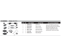 16.5in Q MINOR BRAKE REPAIR KIT