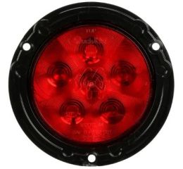 LED STOP/TURN/TAIL BLACK FLANGE MOUNT 12V 6 DIODE