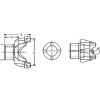 DANA SPICER PINION SHAFT END YOKE 1710 SERIES  10 SPLINE
