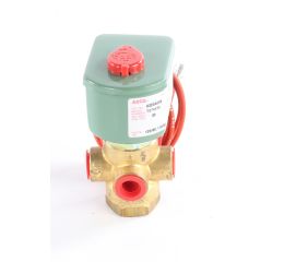 SOLENOID VALVE 1/4in NPT BRASS 3-WAY 120VAC