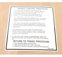 REMOTE CONTROL DECAL