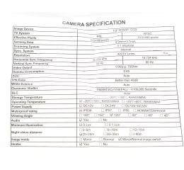 CAMERA-1/3IN CCD COLOR 28ID