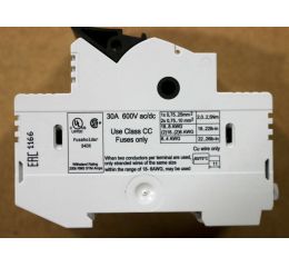 FUSE HOLDER 2-POLE 30A 600V CLASS-CC