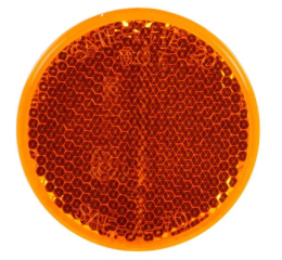 YELLOW REFLECTOR  SIGNAL-STAT  ADHESIVE MOUNT