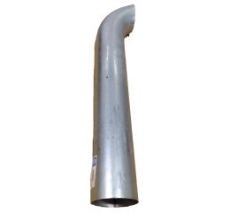 EXHAUST STACK: CURVED 5\"X36\" ALUMINIZED