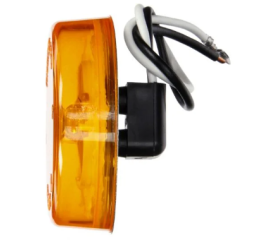 YELLOW ROUND MARKER CLERANCE LIGHT PL-10 12V KIT