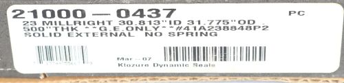 GARLOCK SEAL 30.813 IN ID 31.775 IN OD