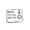 JLG DECAL - WHEEL LOAD