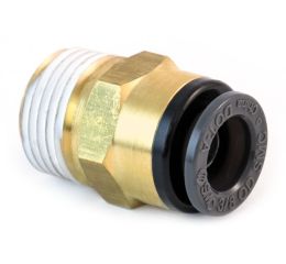 FITTING CONNECTOR MALE 1/4T 1/8P DOT PUSH COMP