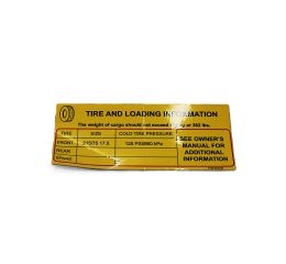 LABEL:TIRE AND LOAD XAS S2LP