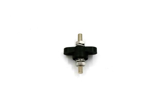 SCHWARZE STUD FEED THROUGH BLACK