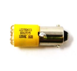 LED BULB  7-LED  YELLOW  24VDC
