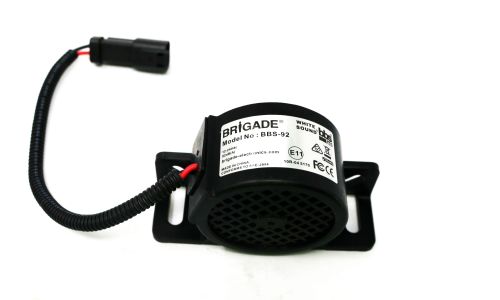 BRIGADE ELECTRONICS BACKUP ALARM WHITE SOUND 92dB (a) 12-24VDC