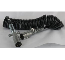 DUAL POLE COILED CABLE 15 FEET
