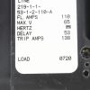 AIRPAX CIRCUIT BREAKER 110A DC 1POLE  MAX V. 65  DELAY 53