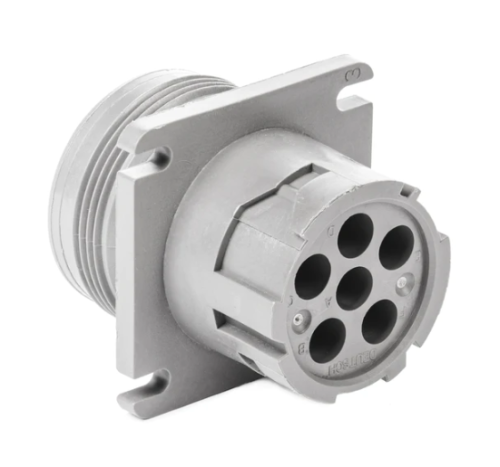 DEUTSCH 6 PIN RECEPTACLE THREADED REAR FLANGE