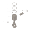 CUMMINS ENGINE PISTON KIT FOR 1.0 MmO/S KIT FOR NC B ENGINE.