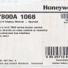 HONEYWELL INTERNATIONAL 7800 SERIES BURNER CONTROL KEYBOARD DISPLAY MODULE