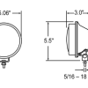 TRUCK-LITE SIGNAL-STAT PAR 36 WORK LIGHT 5IN STRIPPED END 12V