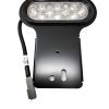 VEHICLE SAFETY MFG AUXILLARY LAMP - WHITE OVAL 10 LED W/BRACKET