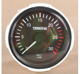 TACHOMETER 0-3000rpm TEREX LOGO