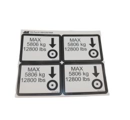 DECAL - MAX TIRE LOAD KIT