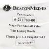 BEACON MEDAES MEDICAL GAS BALL VALVE 1/2\" 600PSIG