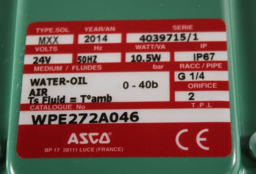 EMERSON - ASCO / JOUCOMATIC / REDHAT SOLENOID VALVE