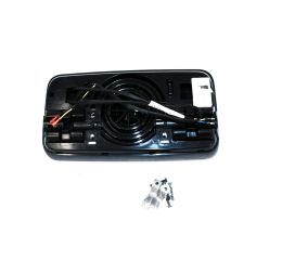 MIRROR HEAD-FLAT GLASS MANUAL HEATED BLACK