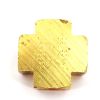 PARKER FITTING PIPE CROSS BRASS 1/8IN FEMALE TO FEMALE