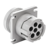DEUTSCH 6 PIN RECEPTACLE THREADED REAR FLANGE