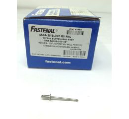 RIVET SS 1/8 DIA .063-.125 (PKGD 500/BOX)
