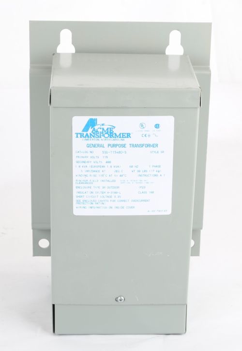 ACME ELECTRIC/ACME TRANSFORMER TRANSFORMER 1.8KVA_115VAC_240/480VAC