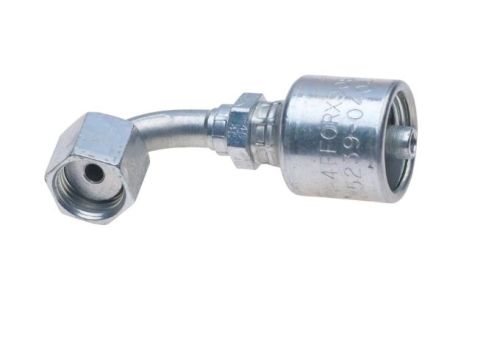 GATES FITTING 90 DEG ELBOW 3/8 HYDRAULIC HOSE X O-RING SWIVEL
