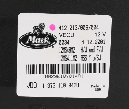 ROBERT BOSCH VECU 12V MODULE - VDO 1375110042B