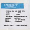 ASHCROFT PRESSURE GAUGE 0-300PSI 2.5in 1/4 NPT PANEL MOUNT
