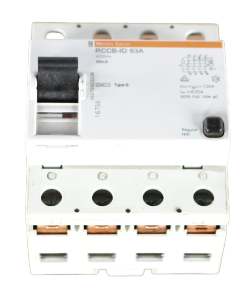 SCHNEIDER ELECTRIC GROUND FAULT CIRCUIT BREAKER RCCB-ID 63A 30mA